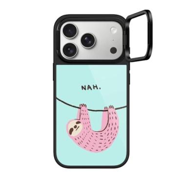 Imagem de CASETiFY Capa Glaze Ring Stand para iPhone 17 Pro [suporte/1,5 m. 1X proteção contra quedas de grau militar/compatível com Magsafe] - Nah - preta