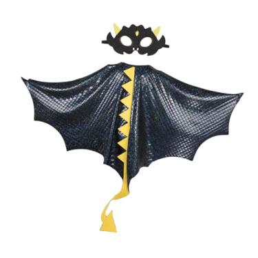 Imagem de Hailong Ming Capa de Dinossauro, Casaco de Dragão, Roupa de Cosplay, Capa de Fantasia Natalina para As Festas, Preto