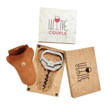 Imagem de Abridor De Vinho De Dois Espigões,Saca Rolhas | Abridor De Vinho Por Duas Hastes - Para Garçons Casa Hotel Reuniões Colecionadores De Garrafas