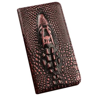 Imagem de FWYANZH Capa de couro genuíno para Google Pixel 10 Pro XL/10 PRO/10, carteira retrô personalizada com função de suporte, cobertura total, capa de couro bovino, rosa, 10Pro