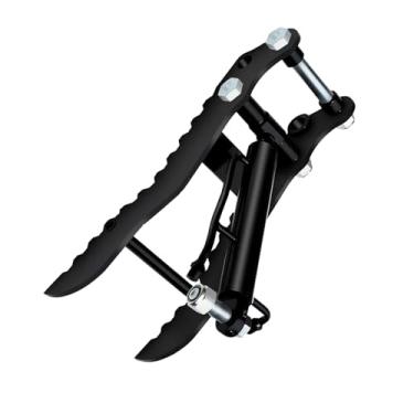 Imagem de Hyuduo Clipe de Polegar Hidráulico, Acessório de Escavadeira de Furo único de Aço Mn Com Mangueira M14 de 2 Unidades, ângulos Ajustáveis ​​para Paisagismo de Construção e Trabalhos Utilitários