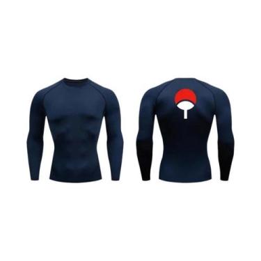 Imagem de Camiseta De Compressão Gráfica Masculina De Secagem Rápida, Camiseta A