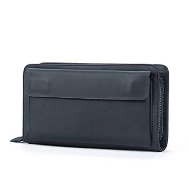 Imagem de Carteira masculina carteiras masculinas para porta-cartão de crédito bolsas masculinas bolsa de moedas masculina casual (cor: tamanho B: tamanho único)