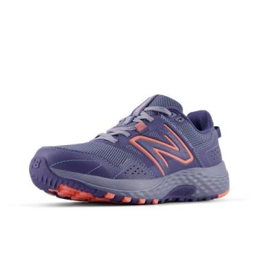 Imagem de New Balance Tênis de corrida feminino 410 V8 Trail, Dream State/Sunfade Red/Dusk Shower, tamanho 41