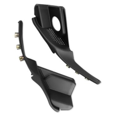 Imagem de JUQAFY Grade do painel do capô do limpador de para-brisa adequada para Jeep Grand Cherokee 2016-2022, tampa de acabamento do limpador dianteiro substitui 55112951AC 55112952AC