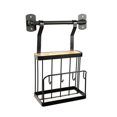 Imagem de Suporte Organizador de Tabua Corte e Bloco Facas Rack para Armario Panelas Cozinha com Prato Drenagem