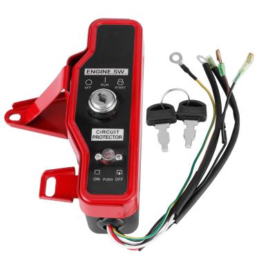 Imagem de Luocute Caixa de Interruptor de Chave de Ignição, Substituição Prática de Controle de Motor a Gasolina Com Chaves, Compatível Com Motor 168F 170F GX160 GX200 GX210 para Jardim de
