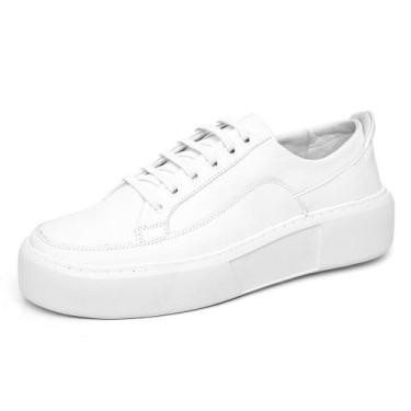 Imagem de Tênis Masculino Casual Branco Couro DIfranca - 2811, 39