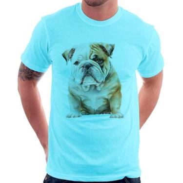 Imagem de Camiseta Bulldog-Inglês - Foca na Moda, Azul claro, GGG