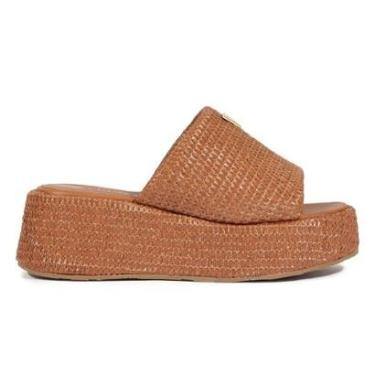 Imagem de Sandália Tamanco Flatform Tressê Lançamento Schutz-Feminino