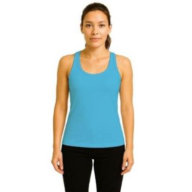 Imagem de Camiseta Regata Feminina Lisa Dry Academia Fit-Feminino