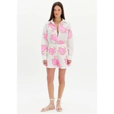 Imagem de Bermuda Cintura Alta Com Linho Estampada My Favorite Things-Feminino