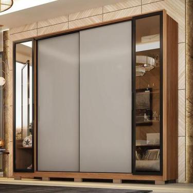 Imagem de Guarda Roupa Casal Ambiente Laredo Amêndola Touch Nude Prime Flex com 