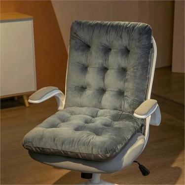 Imagem de Almofada macia para cadeira de balanço, almofadas para assento e encosto com base antiderrapante, almofadas de encosto de peça única, para escritório, carro, casa, sala de jantar e cozinha.