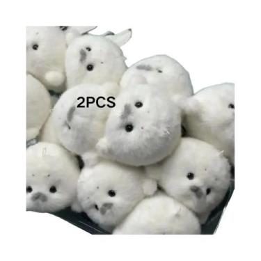 Imagem de Adorável Brinquedo De Pelúcia De Foca Bebê, Pingente De Animal Marinho