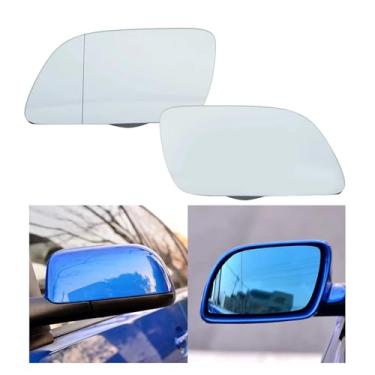 Imagem de Espelhos laterais de aquecimento Compatível com vw polo 2002 2003 2004 2005 lente mk4 porta asa espelho retrovisor substituição vidro branco(1 pair)