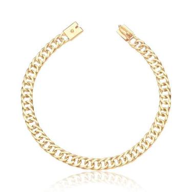 Imagem de Pulseira Feminina Elo Duplo Grumet Ouro Puro 18k Gaveta - MAEHLER Arte