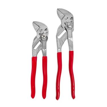 Imagem de Lizixny Chave de alicate, chaves de 7/10 polegadas, chave de alicate 2 em 1, chave ajustável de aço CR-V, alicate de mandíbula lisa, garras paralelas, adequado para reparo doméstico, parafusos, porcas