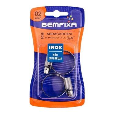 Imagem de Abraçadeira 3/4" para Mangueira Inox - Bemfixa