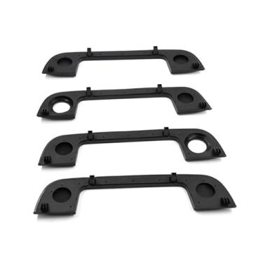 Imagem de 4 unidades compatíveis com BMW E36 E34 E32 3 5 7 Series Kit de maçaneta externa da porta com tampas de vedação de borracha 51218122442 51218122441