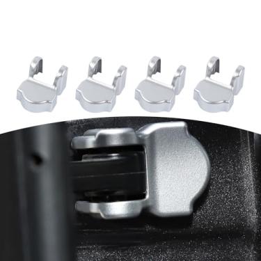 Imagem de JOSHELA Para Jeep JL Guarnição de tampa de limitador de porta prata para Jeep Wrangler JL JLU 2018+ para Gladiador JT 2020-Presente ABS Acessórios interiores 4 peças