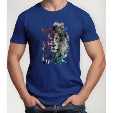 Imagem de Camiseta Camisa Algodão Feminina Masculina Adulto Yeshua Leão Moda Gos