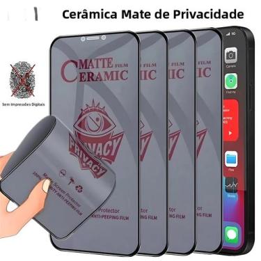 Imagem de Películas Protetoras De Tela Cerâmicas Fosca Para iPhone 17 pro Max 16