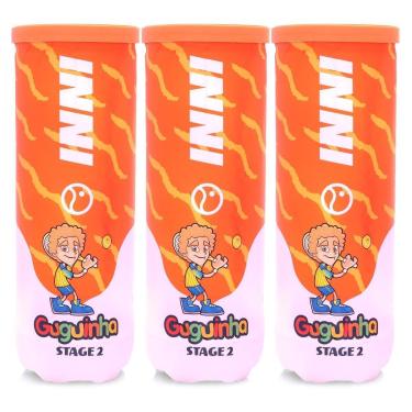 Imagem de Bola de Tênis Inni Guguinha Stage 2 Laranja - Pack com 03 Tubos-Unissex