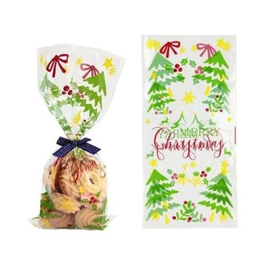 Imagem de 50 Unidades De Sacos De Presente De Natal Do Papai Noel, Embalagens De