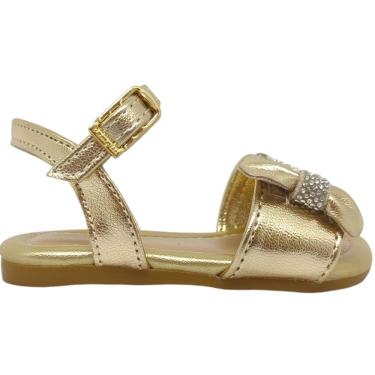 Imagem de Sandália Infantil Menina Casual Social Dia a Dia Passeio Escola Com Laço E Strass Pampilli 642.110