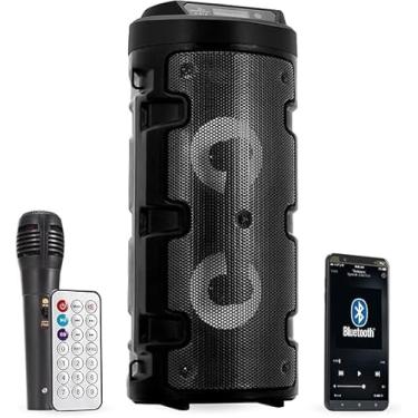 Imagem de Caixa De Som Bluetooth Amplificada Portatil Pc Tv Usb P2 Fm (Preto)