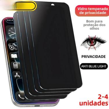 Imagem de Protetores De Tela Para iPhone 17 pro Max NNBILI 2-4 Peças Vidro Tempe