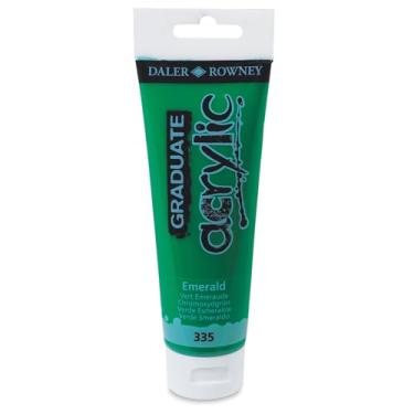 Imagem de DALER ROWNEY Graduate Acrylic, Tinta Acrilica em Bisnaga de 120ml, Cor Verde Esmeralda...
