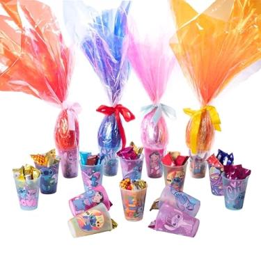 Imagem de Kit 16 Copos Infantis Stitch, 280ml, Plástico Polipropileno, Decorações Sortidas para Páscoa