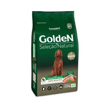 Imagem de Ração Seleção Natural Cães Adultos Frango e Arroz Golden 12 Kg