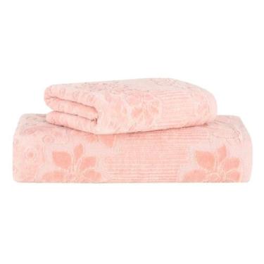 Imagem de Jogo de Toalhas Lollipop Buddemeyer Banho e Rosto 2Pçs, Rosa - 1303
