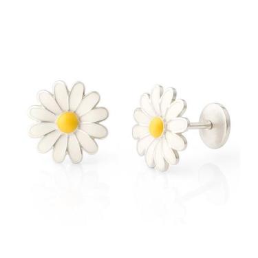 Imagem de Brinco Prata Infantil Tarraxa Baby Prata Original Delicado - Lojas La+