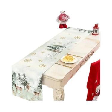 Imagem de Caminho De Mesa Xadrez Buffalo Feliz Natal 2025 Decorações De Mesa De 