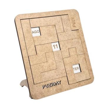 Imagem de Desafio e Calendário Puziday Brinquedos Educativos 7 anos Puzi Puzzle 
