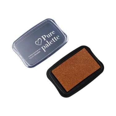 Imagem de Almofada De Tinta Vintage Grande Com 12 Cores Para Carimbos De Borrach