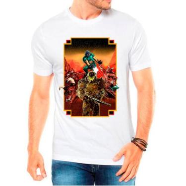 Imagem de Camiseta doom jogos games camisa masculina lançamento 01 - DESIGN CAMI