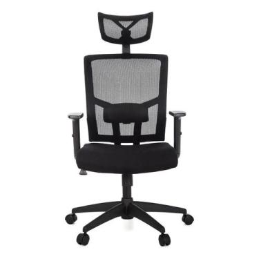 Imagem de Cadeira De Escritório Ergonômica Elleva Neo Com Apoio De Braço Lombar 