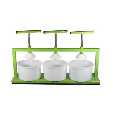 Imagem de Prensa Ferro + 3 Formas MP-1000 Produção de Queijo Tripla - Pontual Ut