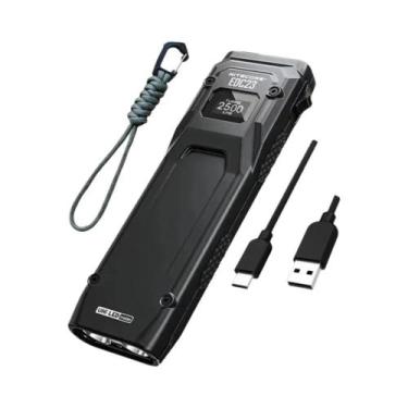 Imagem de Lanterna Tática Ultra Fina De Bolso EDC 2500LM LED Para Emergências, C