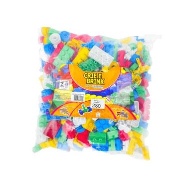 Imagem de Brinquedo Blocos de Montar - CRIE E BRINK SACO 280 PÇ