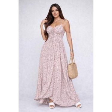 Imagem de Vestido Longo D Bell Outlet Fashion Alcinha Estamado-Feminino