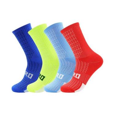 Imagem de Meias Esportivas Coloridas Anti-Odor Para Ciclismo E Corrida, Pacote C