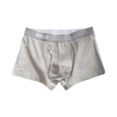 Imagem de Cuecas Boxer Masculinas plus Size 100% Algodão Confortáveis Para Dormi