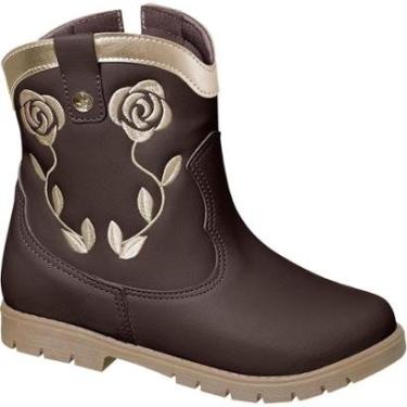 Imagem de Bota Botina Infantil Texana Love Menina Feminina Cano Curto Tamanho:36;Cor:-Feminino