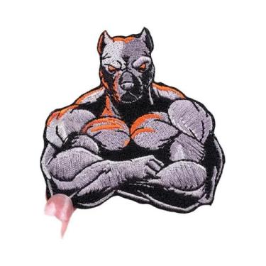 Imagem de Patch Bordado De Macaco Fumante Punk, Animal Feroz, DIY, Termocolante 